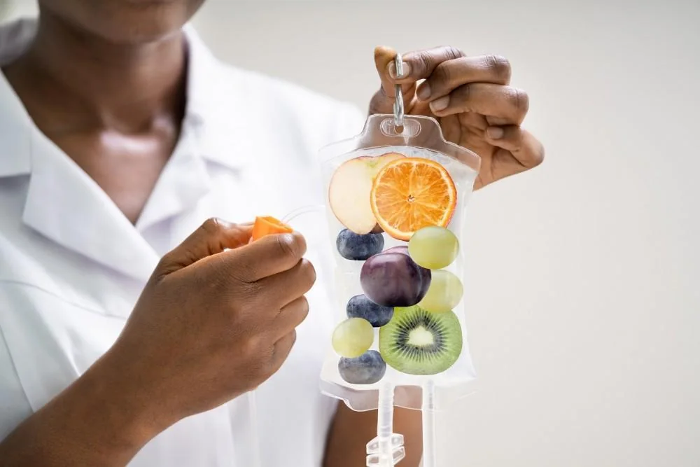 An IV drip therapy session in progress at Vitamin Medical Center