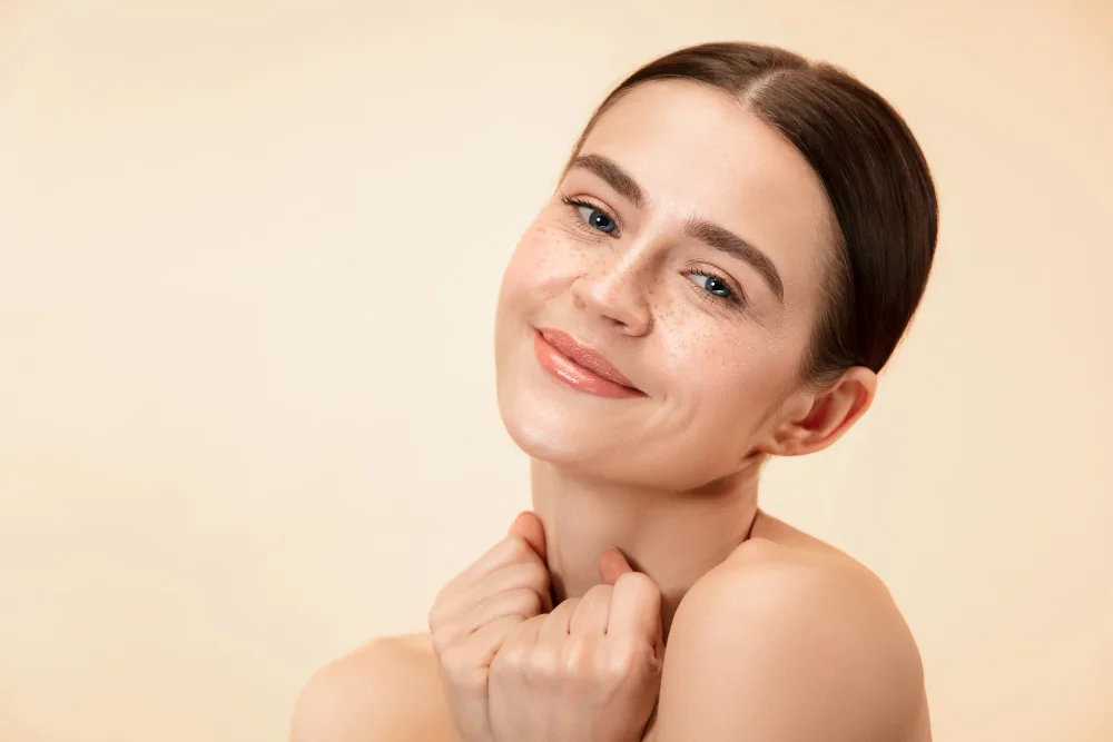 A clear, even complexion after a course of skin treatments